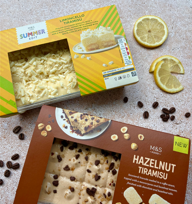 New Limoncello Tiramisu and Hazelnut Tiramisu from M&S