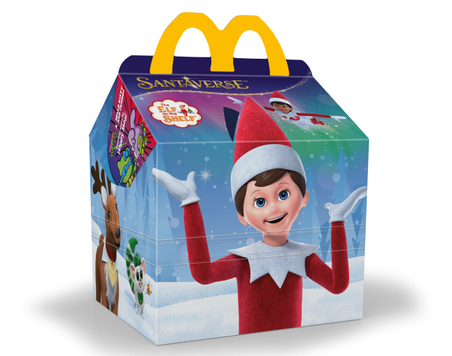 A new The Elf on the Shelf Happy Meal box