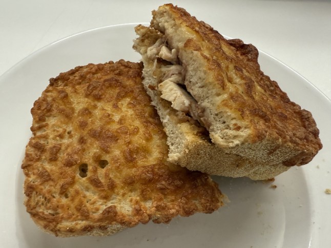 Starbucks Festive Feast Toastie on a plate